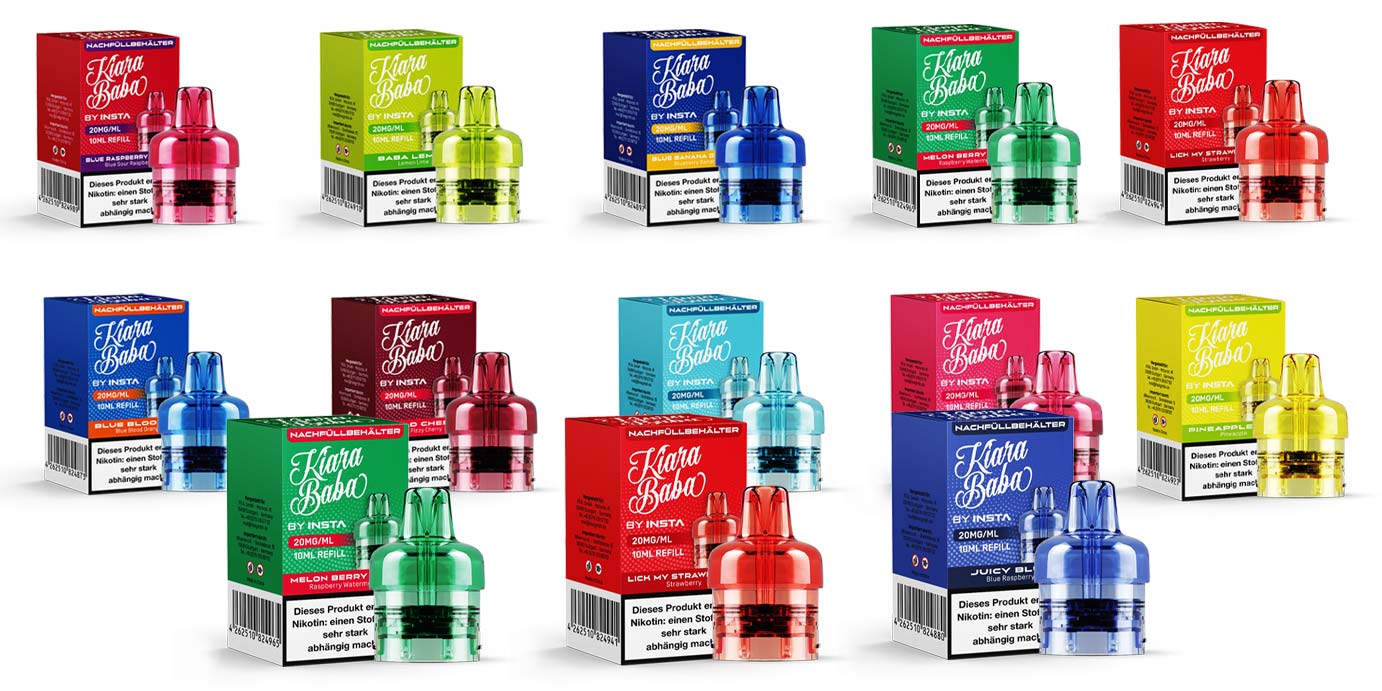 Kiara Baba Vape - 12 Sorten Pods mit 20mg